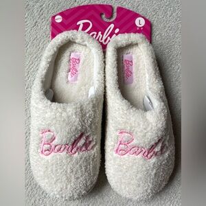 Barbie Cream & Pink Women's Slippers Size 8/9